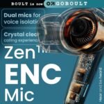BOULT Z40 True Wireless in Ear Earbuds with 60H Playtime, Zen™ ENC Mic, Low Latency Gaming, Type-C Fast Charging, Made in India, 10mm Rich Bass Drivers, IPX5, Ear Buds TWS (Black)
